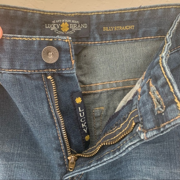 LUCKY BRAND Billy Straight Jeans Midrise Blue Denim Size 16 Style YD0038 - Picture 9 of 16
